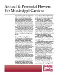 Annual and Perennial Flowers for Mississippi Gardens